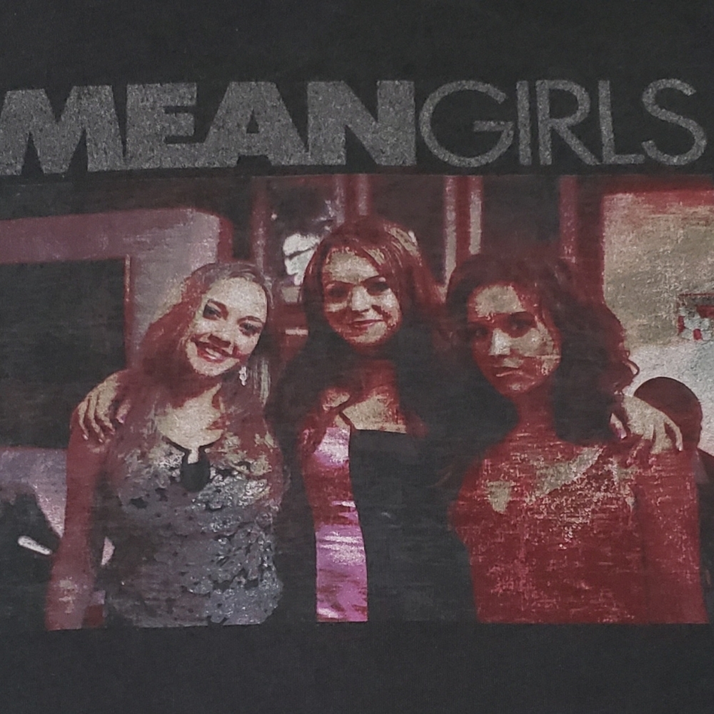 Lucky Brand Collab Paramount Films Rare Mean Girls T-shirt Women's Small Black - Picture 7 of 8